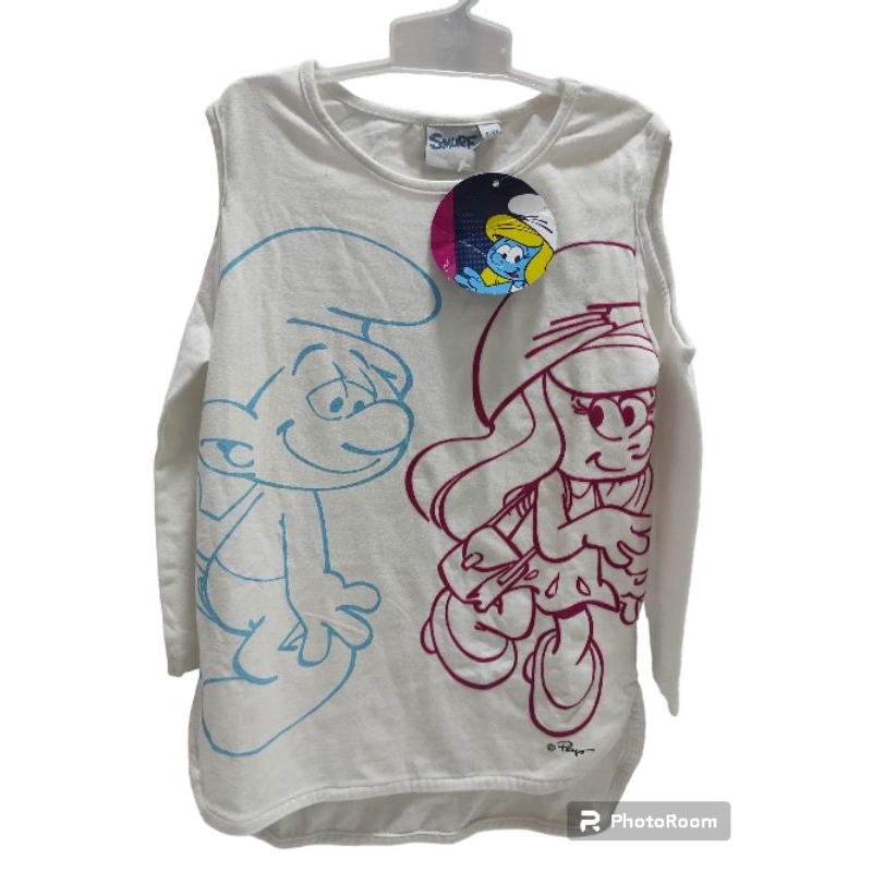 Kaos Smurf anak perempuan