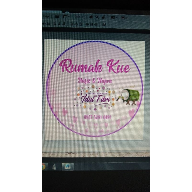 

stiker kue kering
