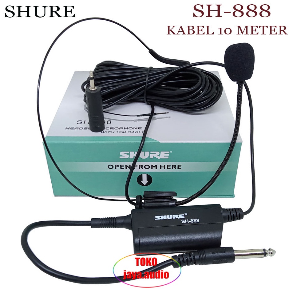 WZO Microphone Bando SH 888 Mik Imam Sholat Mic Headset Sh 888 Mik Imam Masjid  Ready Stok
