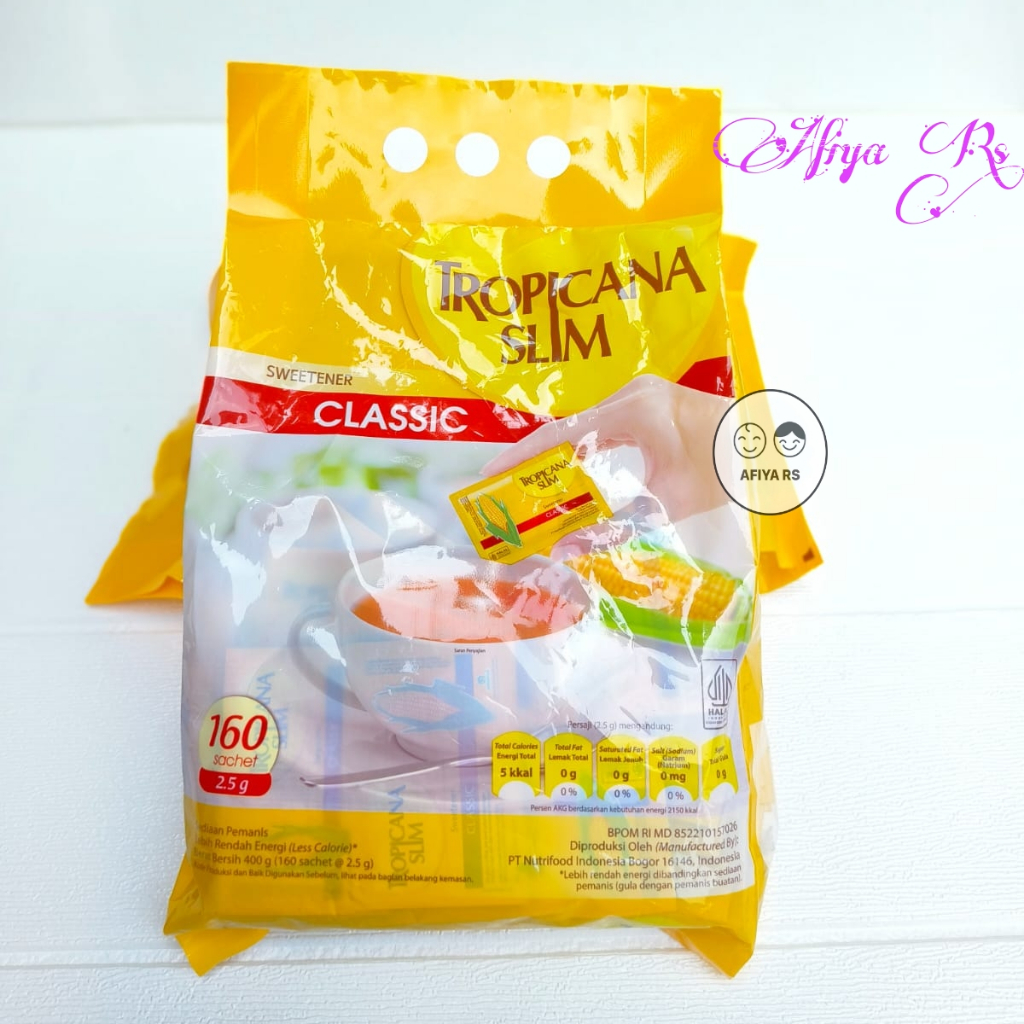 

Gula Tropicana Slim Classic Isi 160 Sachet