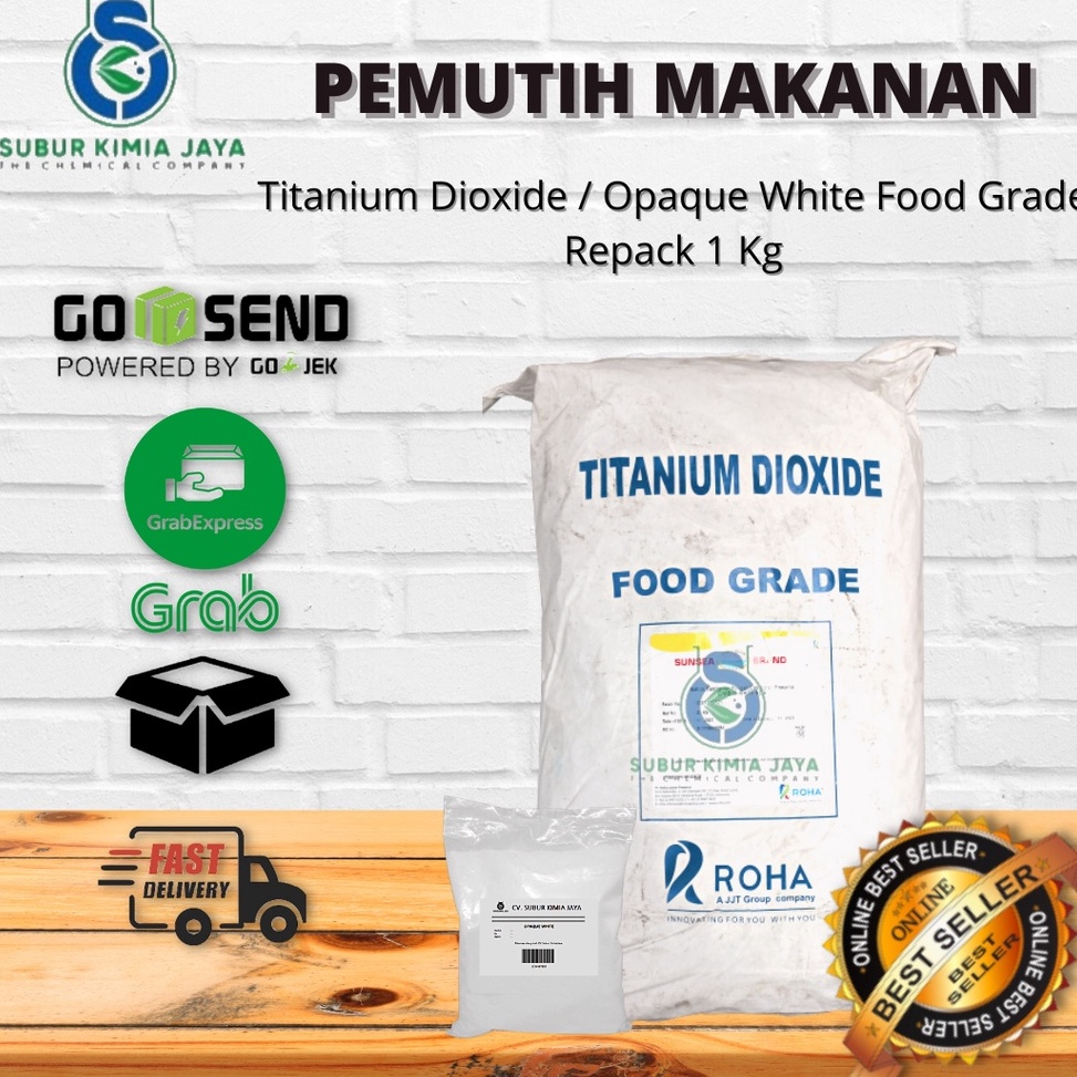 

ALL813 Terlaris Pewarna Makanan Bubuk Opaque White Pemutih Makanan 1 KG