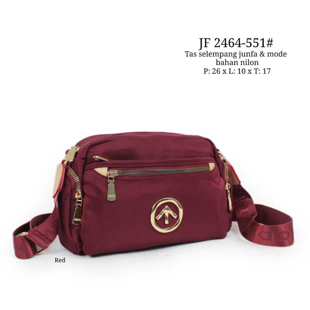 READY TAS SELEMPANG JUNFA WANITA BAHAN NILON #JF 2464-551