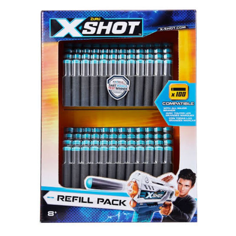 Zuru XShot X Shot Refill Dart 100 pcs Peluru Karet