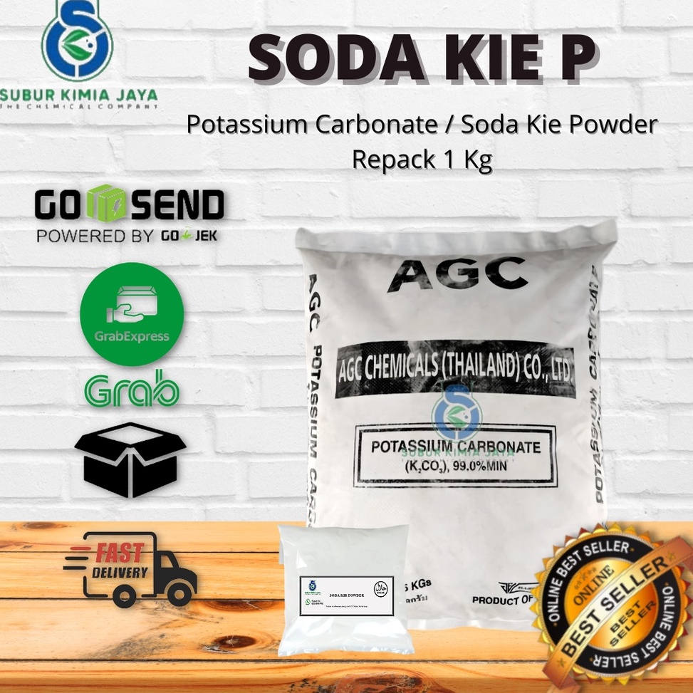 

SBJ949 HEMAT PROMO Potassium Carbonate Soda Kie P AGC FOOD GRADE 1 kg
