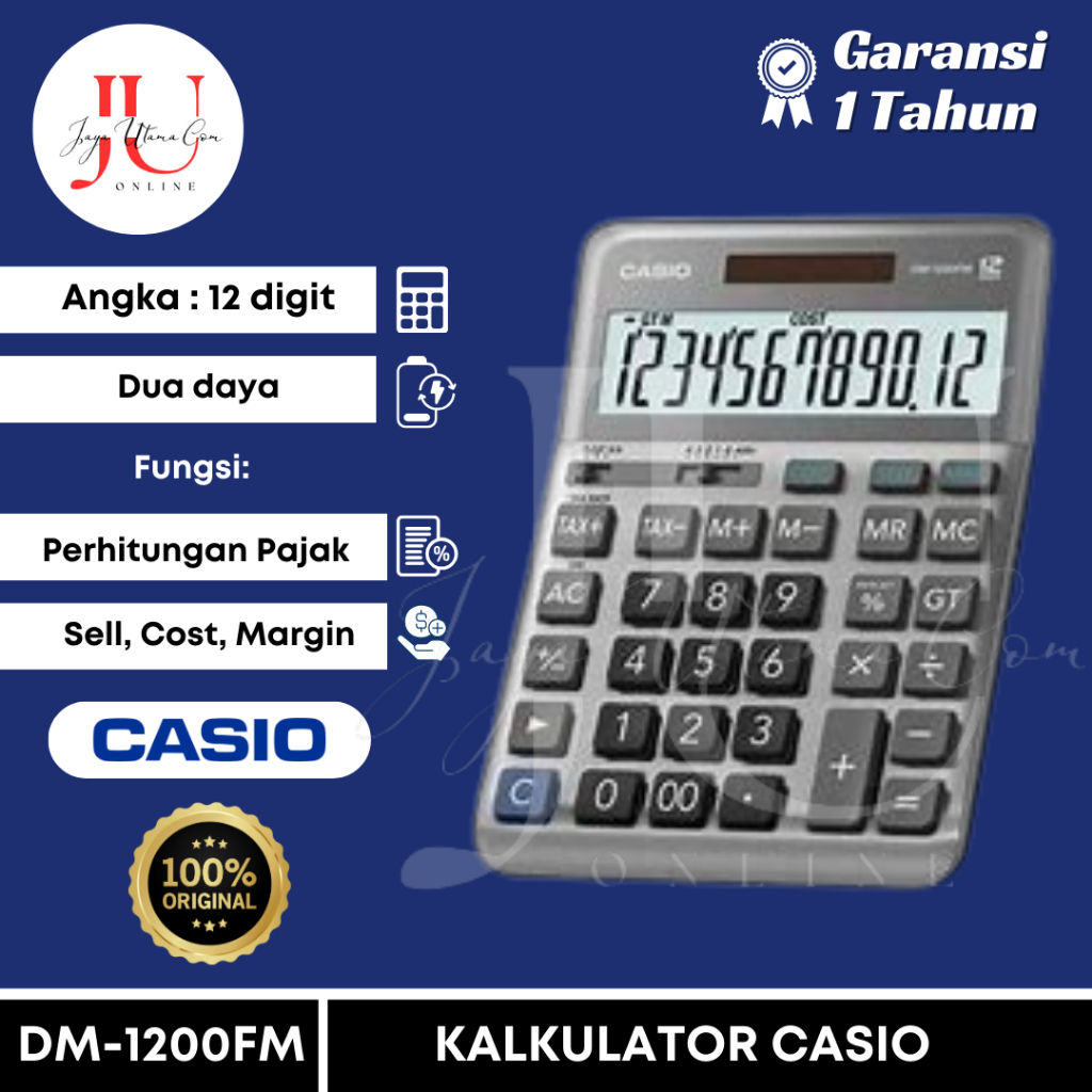 

Kalkulator Casio DM 1200FM