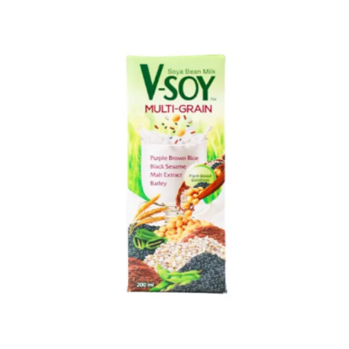 

V-Soy Soymilk / Susu Kedelai Multigrain 200 ml [SATUAN]