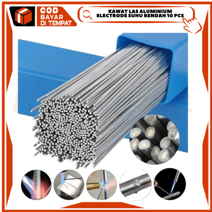 kawat las bakar suhu rendah Welding Taffware  Kawat las Alumunium Alloy 50 cm 1.6 mm Low Temperature