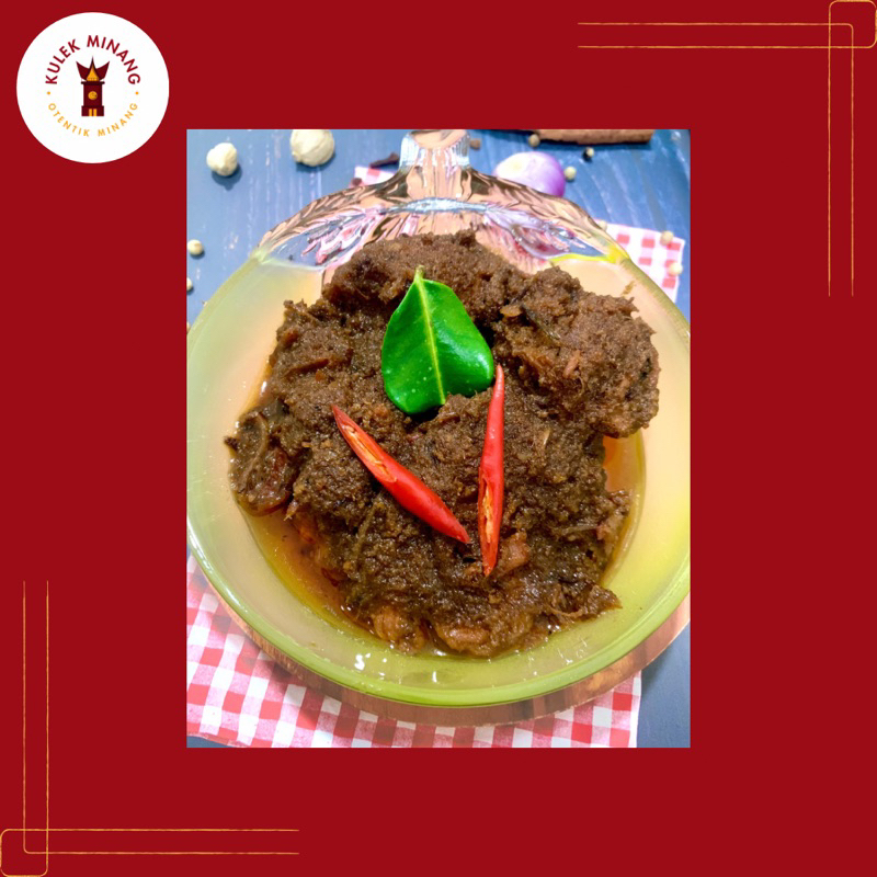 

Rendang Daging Sapi 250gr - 500gr Kulek Minang | Randang Dagiang Sapi bukittinggi
