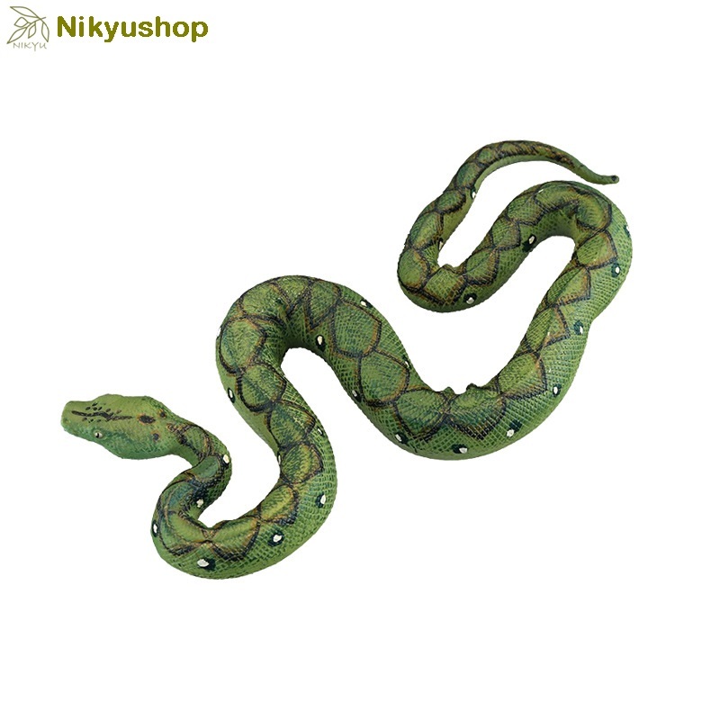 [Nikyushop] Mainan Edukasi Pajangan Miniatur Hewan Ular Piton Tree Boa Pohon Hijau Animal Figure Sna