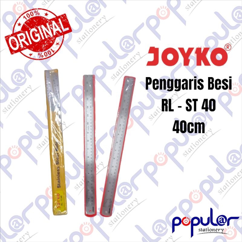 

Penggaris Besi Joyko RL - ST 40 ( 40cm )