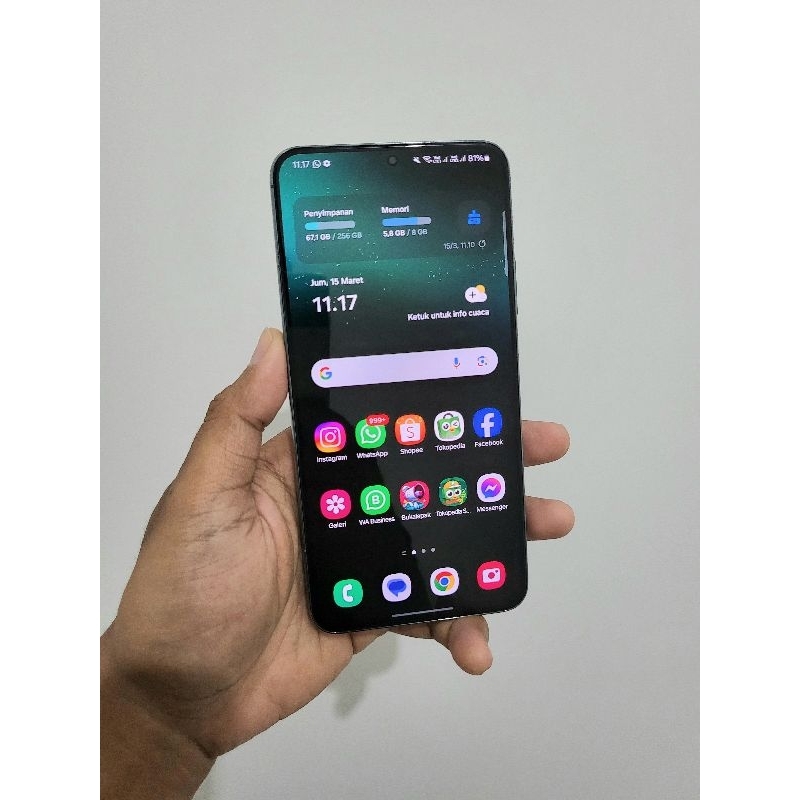 Handphone Hp Samsung S22 Plus 5G 8/128 8/256 Ex SEIN Second Seken Bekas Murah
