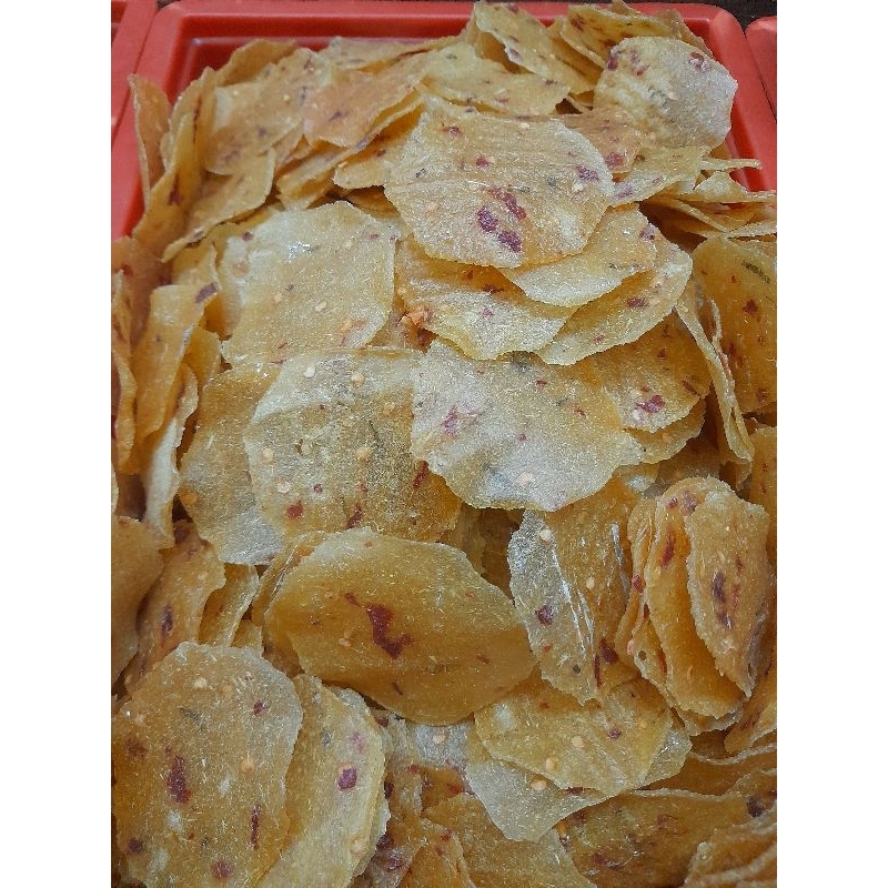 

Kerupuk/Keripik/Opak Singkong Pedas Mentah 250 gram