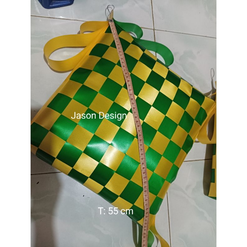 hiasan ketupat super jumbo xxxl 50cm dan 55cm hiasan ketupat lebaran