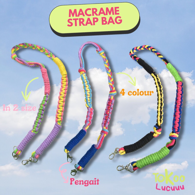 Strap Bag Macrame / Macrame strap / Tali tas macrame / Macrame