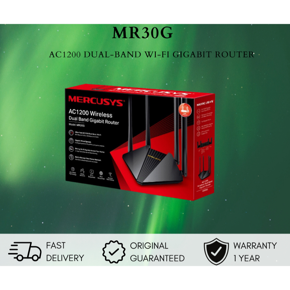 MERCUSYS MR30G AC1200 Wireless Dual Band Gigabit Router