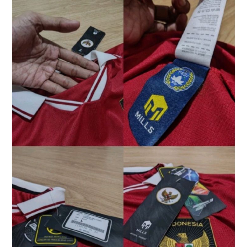 JERSEY TIMNAS INDONESIA PLAYER ISSUE + TANDA TANGAN SANDY WALSH (HOME)