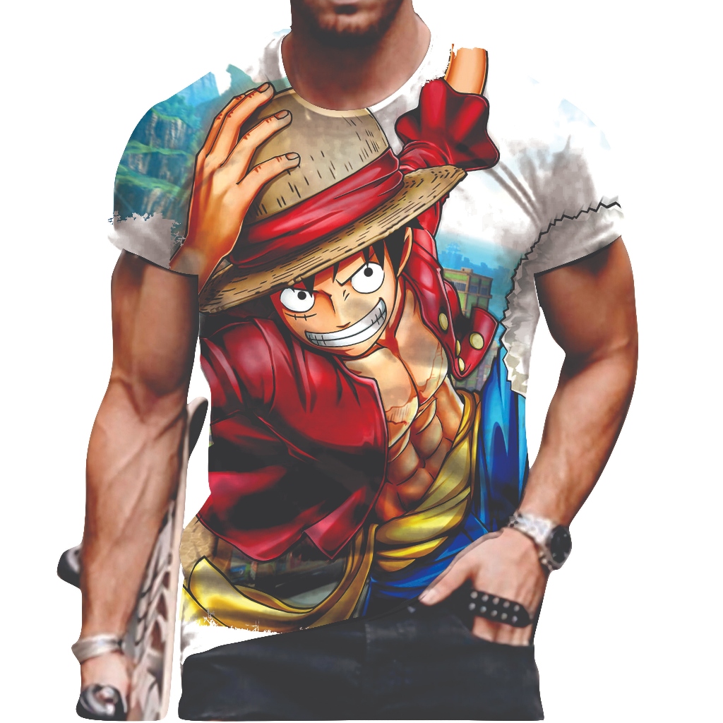 KAOS TAG THAILAND ONE PIECE 01 AOP (ALL OF PRINT) | KAOS CARTOON KARTUN ANIME KOMIK COMIC FULLPRINT 