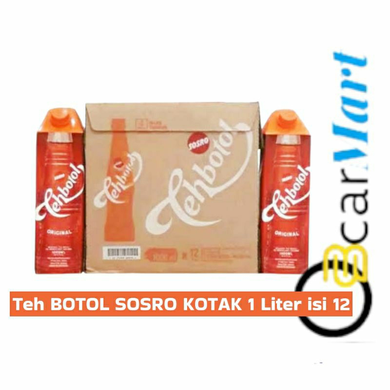 

Teh BOTOL SOSRO KOTAK Jumbo 1 Liter 1 Dus teh sosro kotak BESAR 1000ml isi 12 Rasa Original