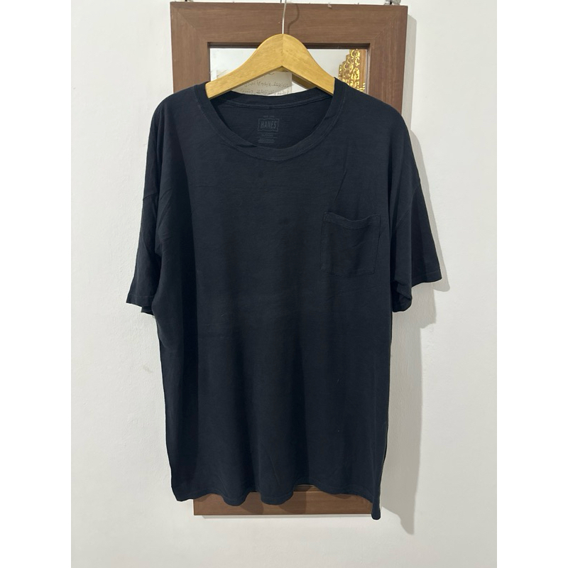 Kaos Vintage polos hanes tag bahan nyaman murah