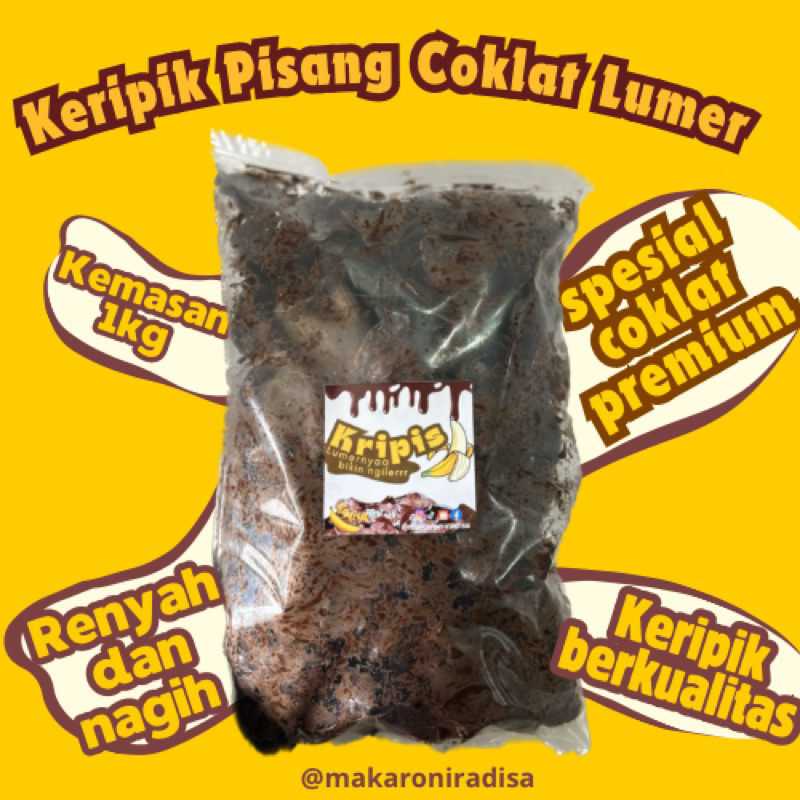 

Keripik Pisang Coklat Lumer 1kg | snack viral | lumer bikin ngiler