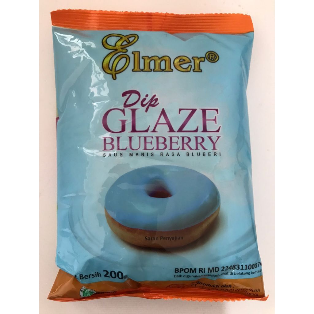 

DIP GLAZE ELMER BLUEBERRY CELUPAN DONAT 200gr
