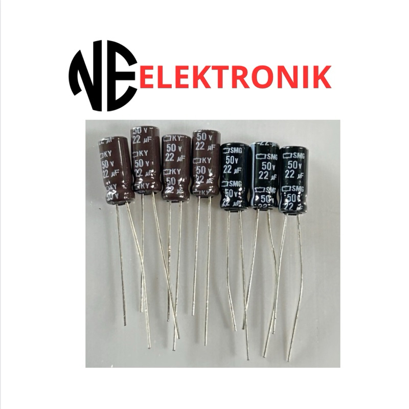Kapasitor Elco 22uf 50v Original