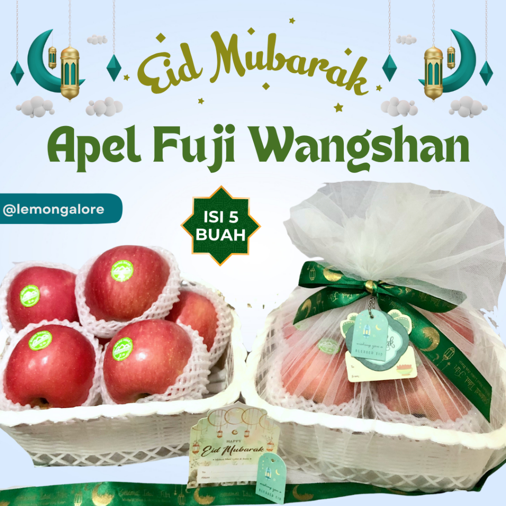 

Giftpack Parcel Apel Fuji Wangshan Hampers Lebaran /Idul Fitri isi 5pc