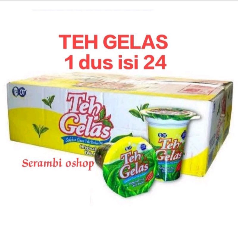 

teh gelas 1 dus isi 24 pcs