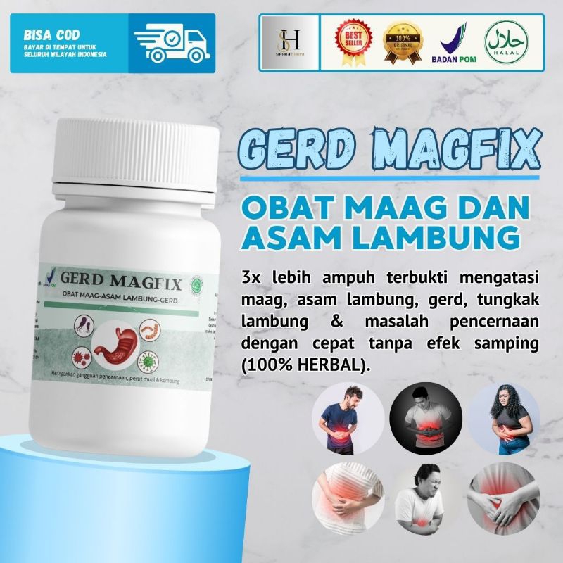 GERD MAGFIX herbal Maag Kronis obat Asam Lambung Atasi Infeksi Lambung Paling Ampuh - Obat Magh Akut