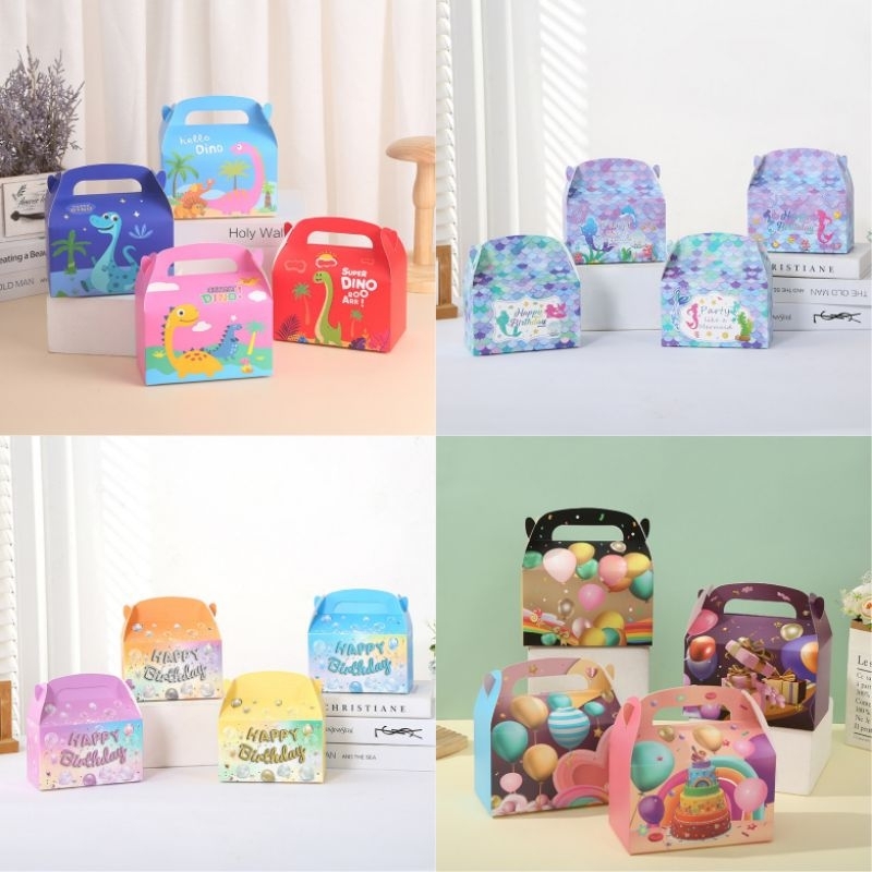 

HAPPY BOX DINO KOTAK KADO ULANG TAHUN SNACK SOUVENIR ULTAH BIRTHDAY