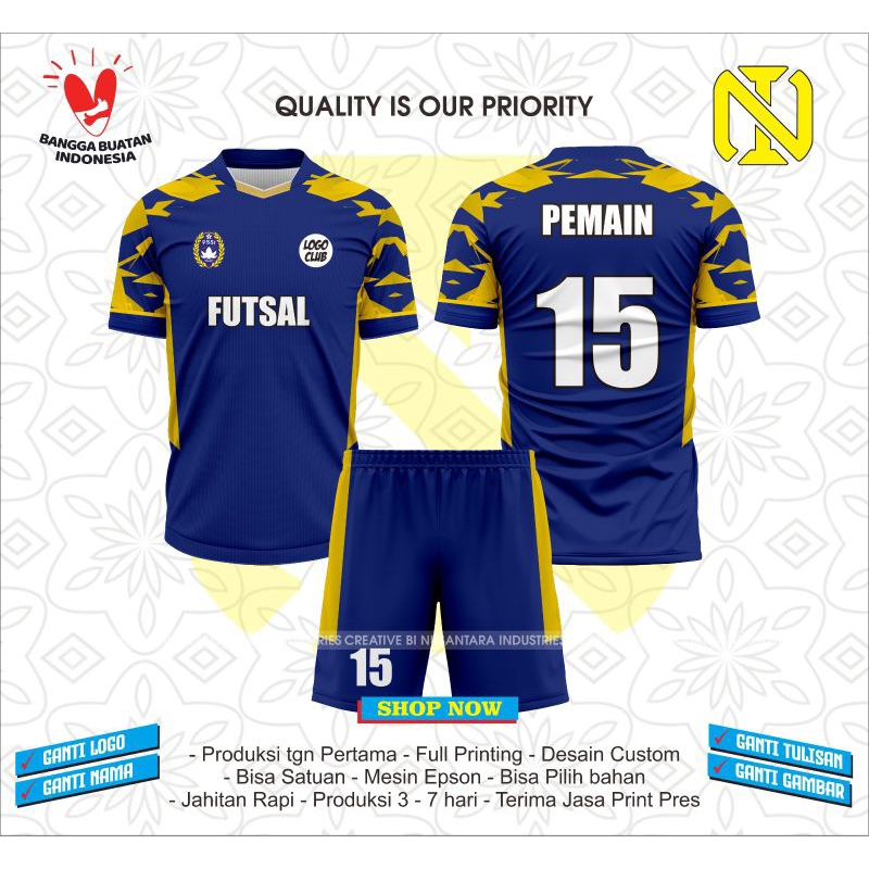 Jersey setelan celana futsal