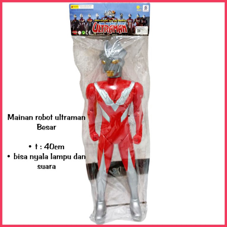 NPH728 D2289  Mainan Robot ultraman Besar nyala lampu dan suara