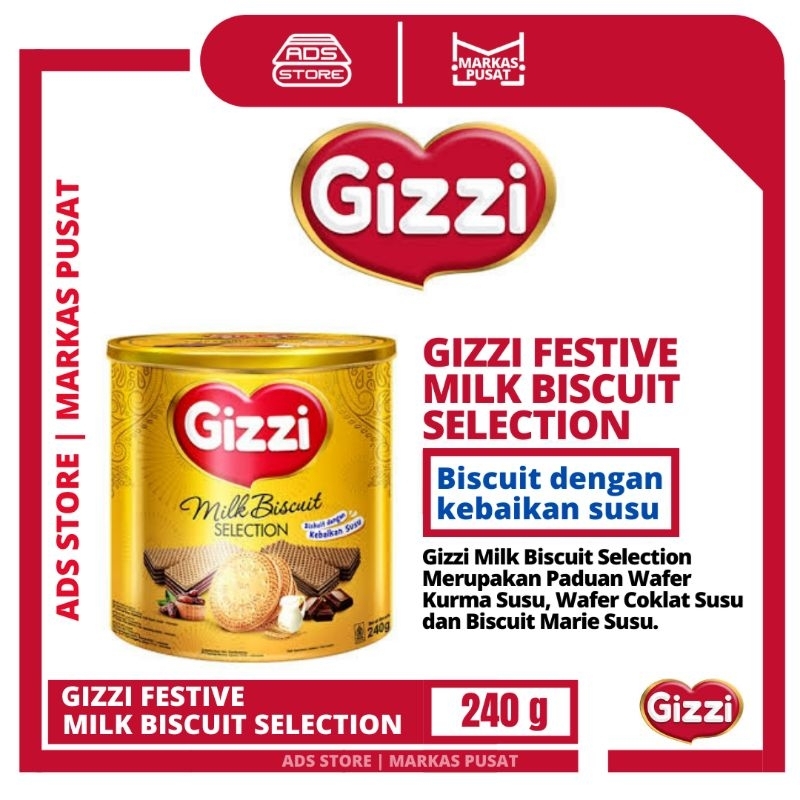 

biscuit gizzi 240g gizzi festive milk bisquit selection biskuit gizi isi 240gr kaleng