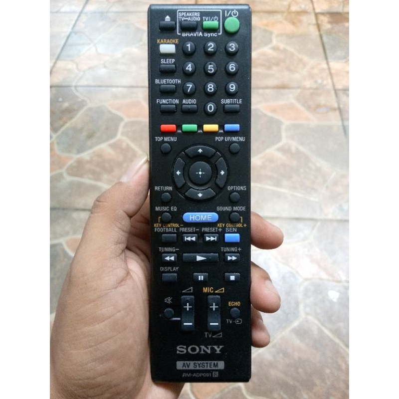 Remote Original home theater Sony Seri BDV(E2100,E3100,E4100,E6100)