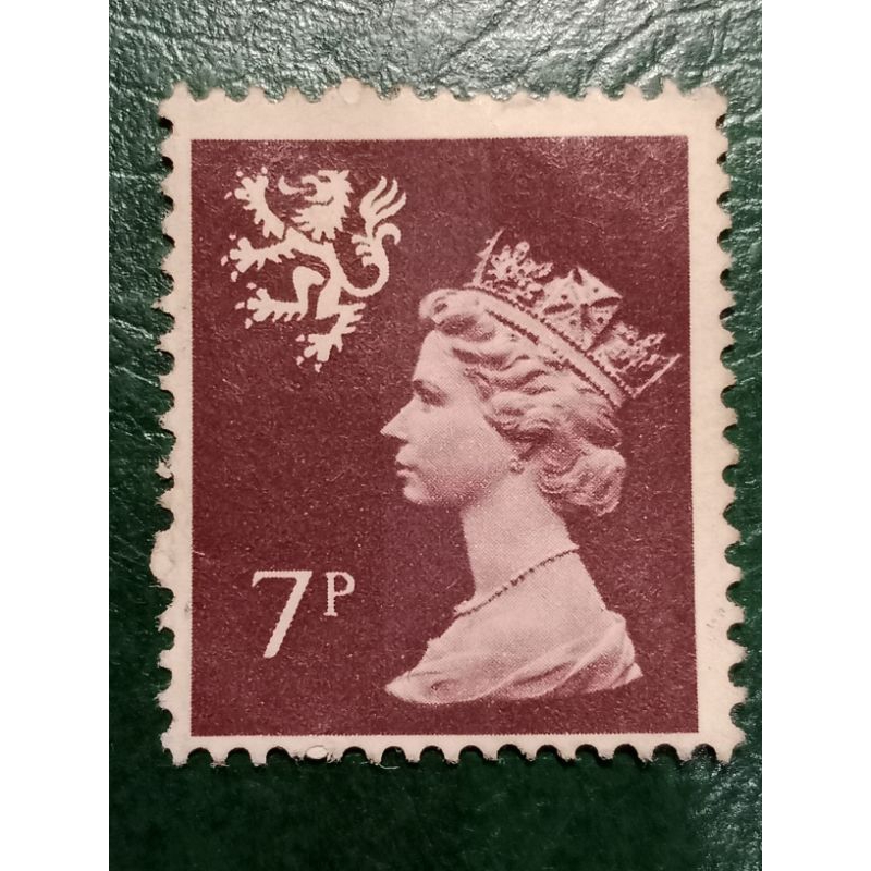 

Prangko British 7 P Elizabeth Used