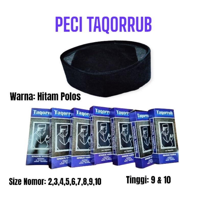 PECI / PECI TAQORRUB / PECI HITAM / PECI POLOS / PECI HITAM POLOS / SONGKOK / KOPIYAH