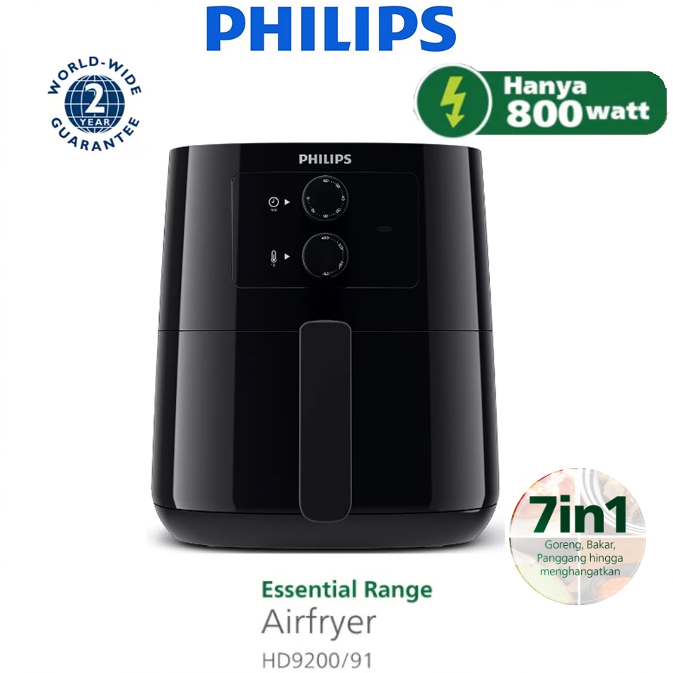 PHILIPS Air Fryer 4.1L Low Watt HD9200/91