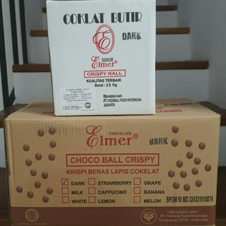 

MTE968 PROMO MURAH Elmer Chocolate Crispy Ball 25 Kg Butiran Coklat Bulat All Varian