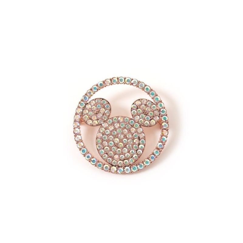 Disney x Buttonscarves Round Brooch - Rose Gold