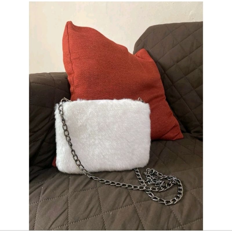 Mini fluffy sling bag (sling bag korea)