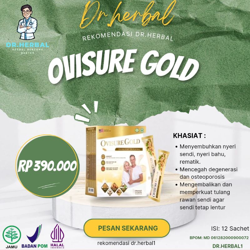 

Ovisure Gold Susu Obat Mengobati Tulang Sendi Asli Bpom