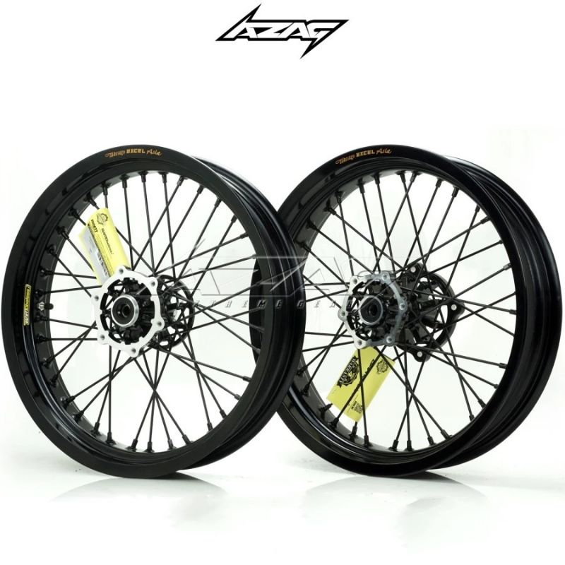 VELG SET SUPERMOTO CRF150 WR155 KLX150 EXCEL TAKASAGO BARTUBELESS/TUBELESS