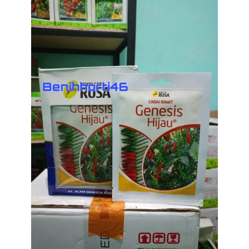 Benih Cabe Rawit Hijau Genesis isi 10 gram