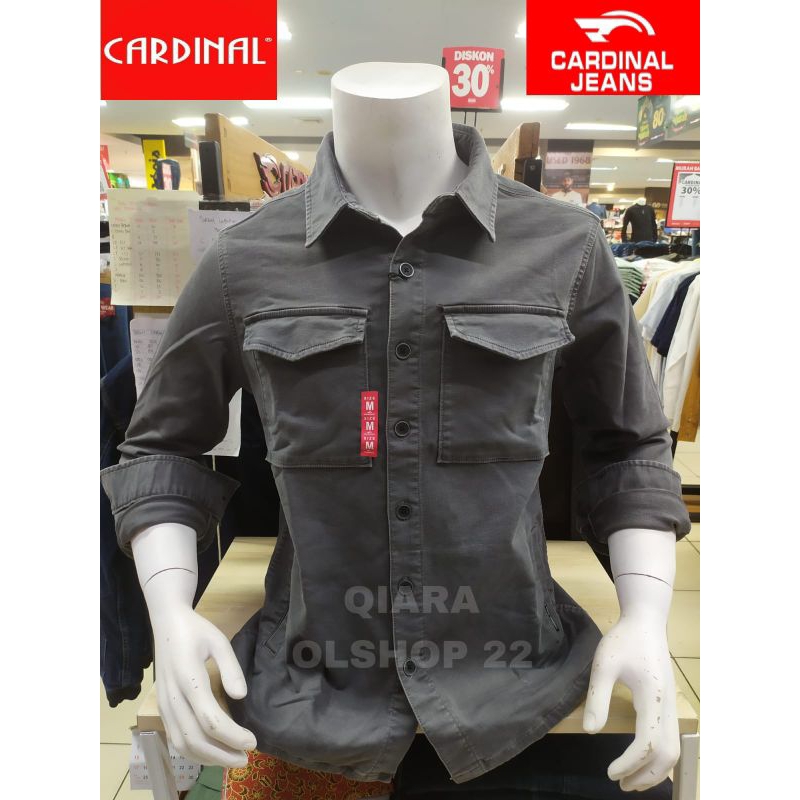 CARDINAL JEANS KEMEJA JAKET PRIA LENGAN PANJANG TERBARU
