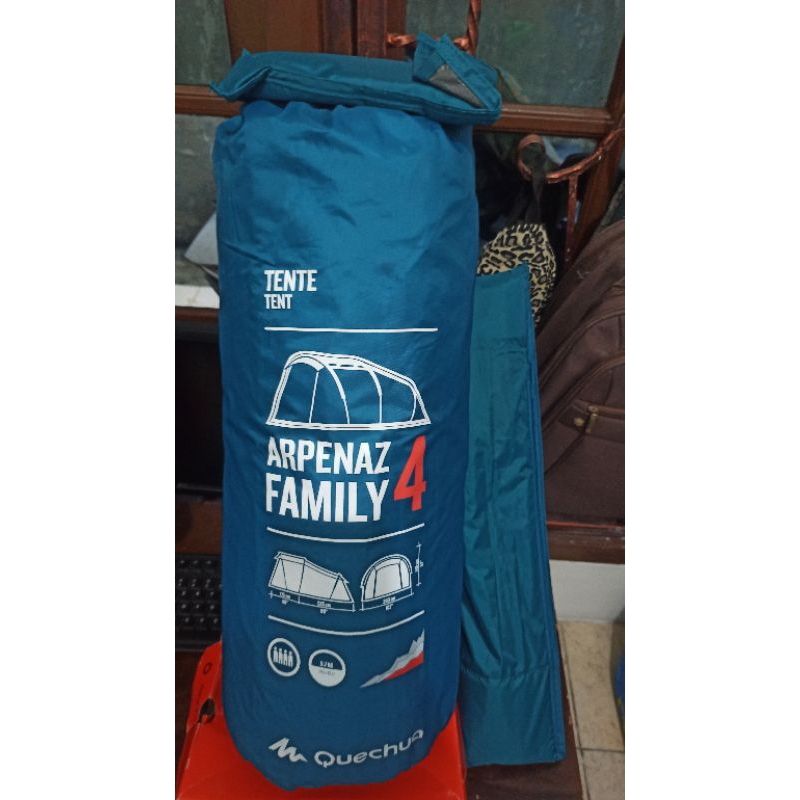 Decathlon Quechua Tenda Arpenaz 4.0 4-Person 1 Bedroom second 1x pake