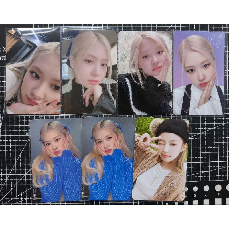rosé jennie photocard, cd player membkit deco kit reve jenbear