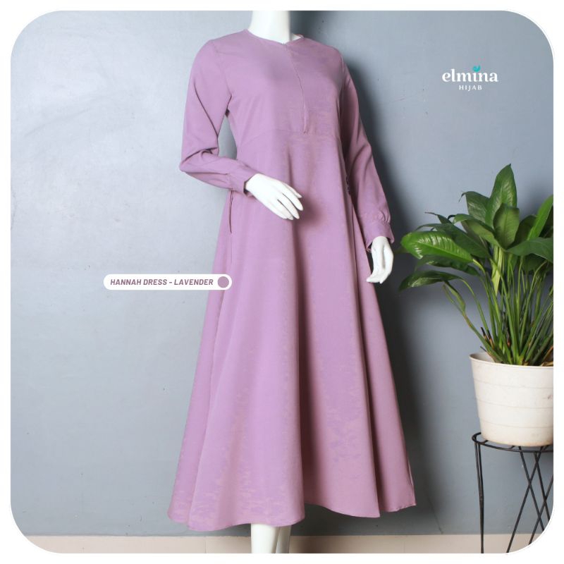 ELMINA HIJAB - HANNAH DRESS - GAMIS SIMPLE KEKINIAN