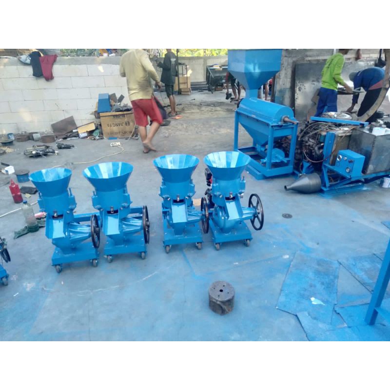 Mesin Cetak Pelet Vertikal 3 roller