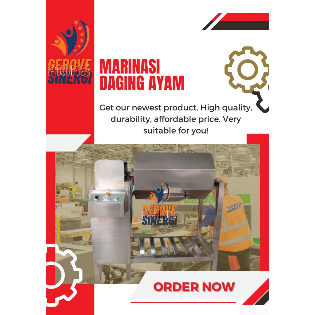 Mesin Marinasi Ayam - Marinasi Daging 10kg/Proses