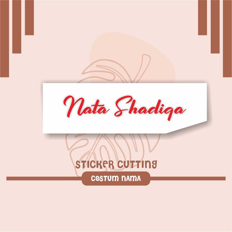 

Stiker Cutting Costum ukuran 5 cm x 17 cm